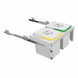 Atkritumu tvertne 2x15l,stiprinājums pie fasādes, SC