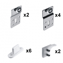 Riteņu k-ts 3 durvīm Unifuture 30.kg.