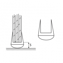 U profils 10mm stikls/grīda 2.5