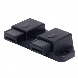 Magnēts atspiežamais dubultais, melns 74mm