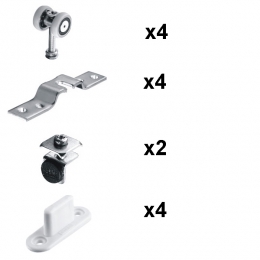 Riteņu k-ts EKONOM 40 kg. 2durvis