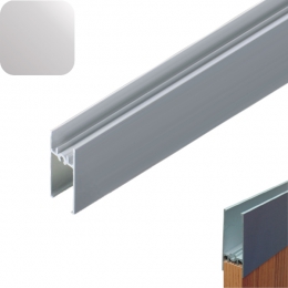 Augš/apakš. durvju H profils alu, 2m