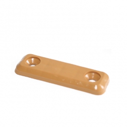 Pieskrūvējams paliktnis, bēšs 46x15x4mm