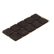 Pielīmējams filca paliktnis, brūns 20x20mm, 1x10gab