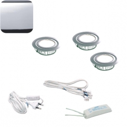 Lampu komplekts hromēts 20w