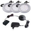 Led lampu komplekts, 3 lampas d-60 ,ar  transformātoru.