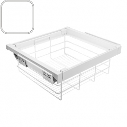 Izvelkams grozs drēbēm Elite PL600mm, H210, balts