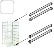 Šķērssavienojums grozu rāmim 350mm