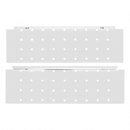 Sānu mala 500mm augstā, perforētā ModernBox, balta