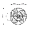 Karuselis balts VARIANT ''D'' 510mm