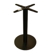 Centrālā galda kāja h=720mm,melna matēta/apaļa pamatne
