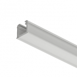 LED profīls no plastmasas, paredzēts 8mm lentai