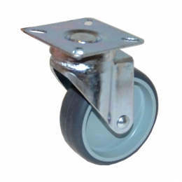 Grozāms ritenis d75mm, 60x60mm,pelēks