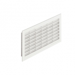 Ventilācijas reste, balta 299x120mm