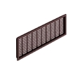 Ventilācijas reste, brūna 227x68mm