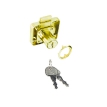 Slēdzene zeltīta +atslēga met.